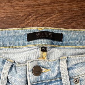 Genetic Los Angeles light denim distressed skinny jeans